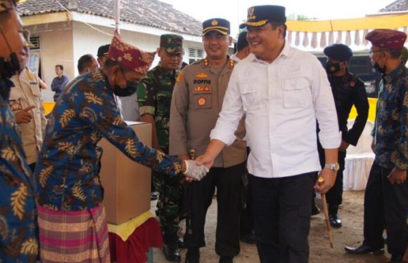 Pastikan Pilkakam Serentak Aman dan Kondusif, Kapolres  Lamteng Bersama Forkopimda, Turun ke Lapangan