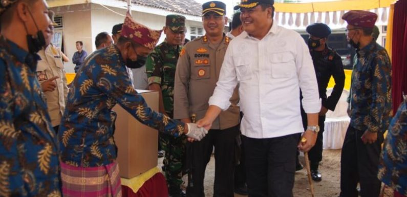 Pastikan Pilkakam Serentak Aman dan Kondusif, Kapolres  Lamteng Bersama Forkopimda, Turun ke Lapangan