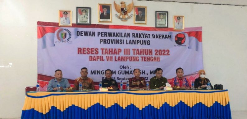 Reses di SMKN 2 Terbanggibesar Lamteng, Ketua DPRD Provinsi Lampung Berikan Penyuluhan Narkoba