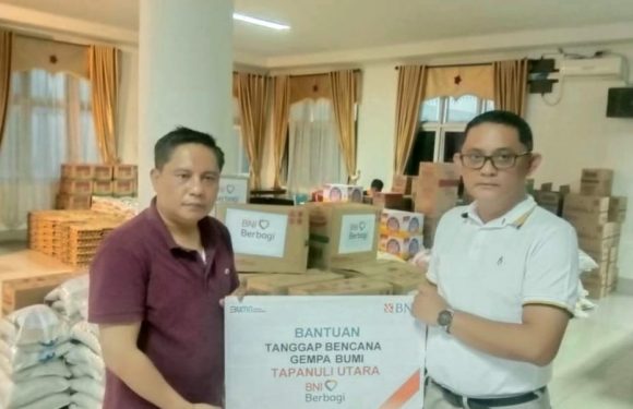 BNI Salurkan Bantuan Tanggap Darurat, Untuk Korban Gempa Tapanuli Utara