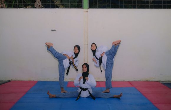 Porprov Lampung 2022, Tim Taekwondo Beregu Putri Lamteng Raih Perunggu Kategori Poomsae