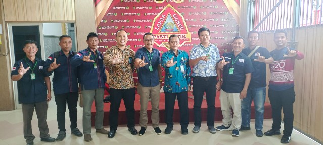 Gelar Audiensi Bersama Lapas Kelas IIB Gunsu, SMSI Lamteng di Sambut Baik Kalapas