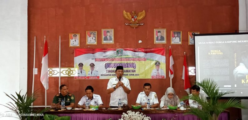 Kecamatan Bandar Mataram Gelar Musrenbang