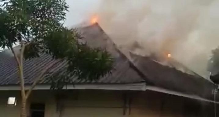 Satu Gedung di RSUDSR Lamteng Terbakar Jelang Berbuka Puasa