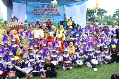 Lewat Gema Mamamia Bunda Paud Lamteng Mardiana Musa Ahmad Harapkan jadi Ajang Latih Keberanian Anak