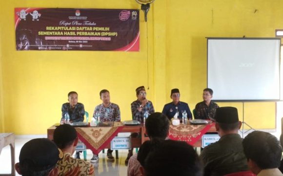 Gelar Rapat Pleno Terbuka DPSHP, Ketua KPU; PPK Trimurjo Luar Biasa