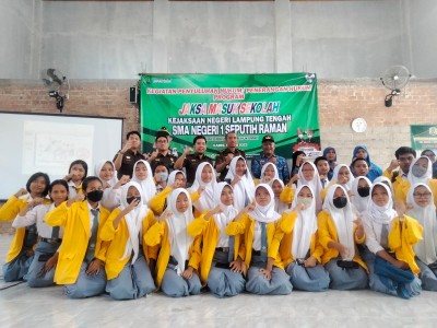 SMAN 1 Seputih Raman Harapkan Jaksa Masuk Sekolah Dapat Kurangi Tingginya Angka Kriminalitas dari Pelajar