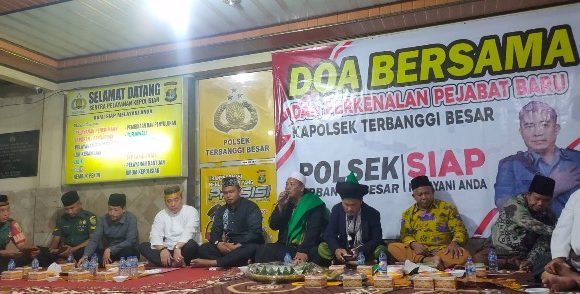 Kapolsek Terbanggibesar AKP Edi Qorinas Gelar Doa Bersama Forkopincam dan Warga