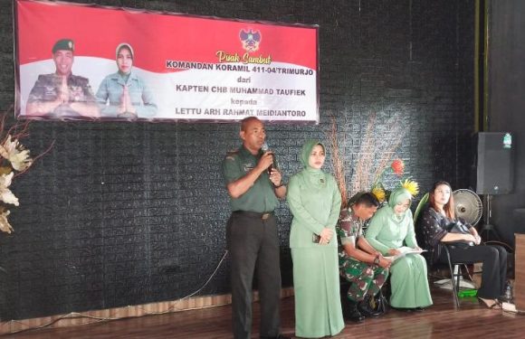 Danramil 411-04/Trimurjo Diserahterimakan, Dari Kapten Chb. M. Taufik Kepada Lettu Arh. Rahmat Meidiantoro
