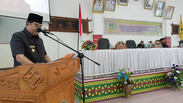 DPRD Lamteng Gelar Paripurna Pembicaraan Tingkat I Penyampaian Pengantar Nota Keuangan Rancangan Perubahan APBD TA 2023