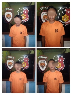 Tekab 308 Presisi Polsek Punggur Bekuk Tiga Tersangka Berikut Satu Penadah Buku Hasil Curian