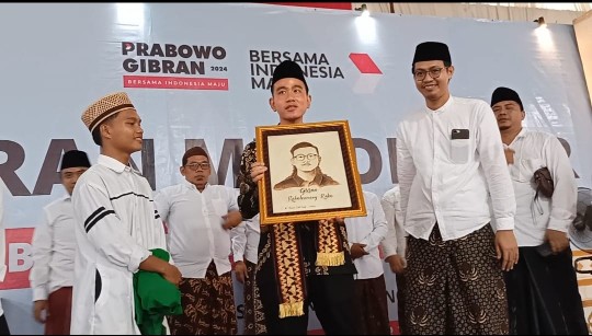 Bertemu Santri di Lampung Tengah, Ini Pesan Gibran Rakabuming Raka