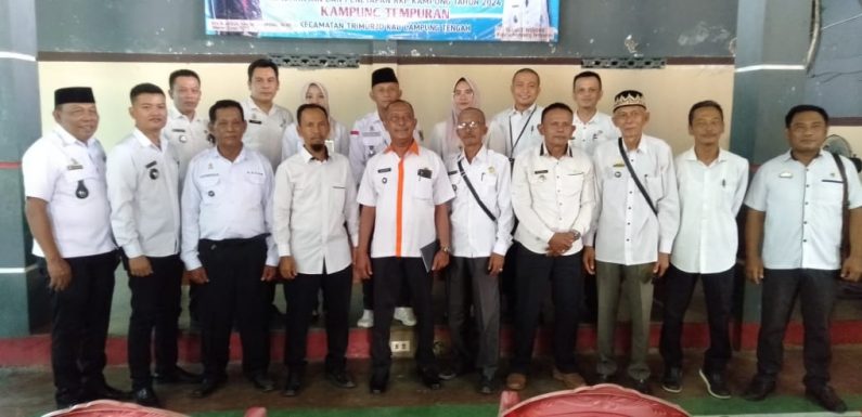 Inspektorat Lamteng Gelar Sosialisasi Perbup Nomor 66 Tahun 2022 di Kecamatan Trimurjo