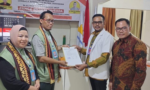 Selamat, Klinik Panca Bhakti Husada Seputihbanyak Capai Akreditasi Paripurna