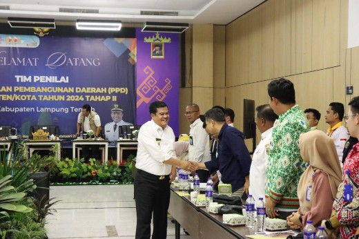 Direktur Radarlamteng Hadiri Penilaian Penghargaan Pembangunan Daerah (PPD) Kabupaten Lampung Tengah Tahun 2024 Tahap II