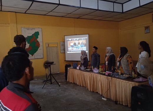 Panwascam Trimurjo Ikuti Pelatihan Peningkatkan Kualitas SDM Saksi Peserta Pemilu Secara Daring