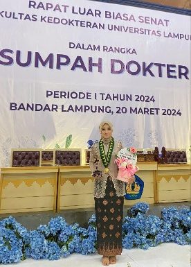Fadillah Maulidia, Alumni MAN 1 Lamteng Sah Jadi Dokter