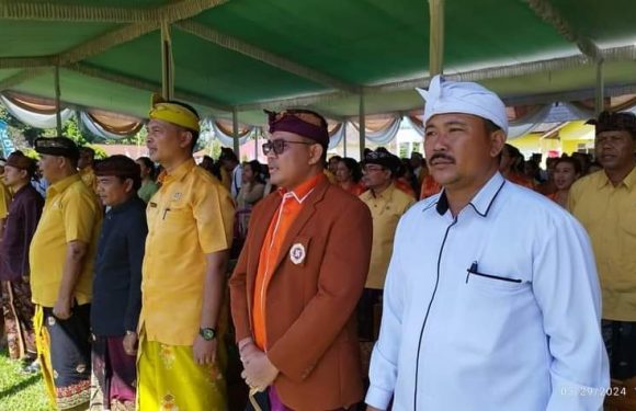 DPD Prajaniti Lampung Hadiri Dharma Shanti di Lamteng