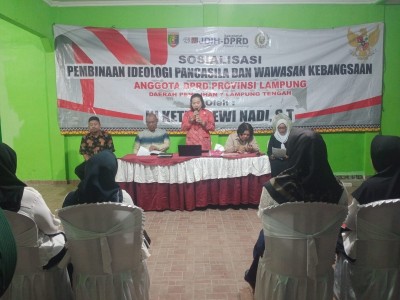 Gelar Sosialisasi Pembinaan Ideologi Pancasila dan Wawasan Kebangsaan, Dewi Nadi ; Pancasila Bukan Sekedar Hafalan