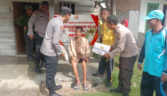 Begini Peringatan Hari Bhayangkara di Mapolsek Seputihsurabaya