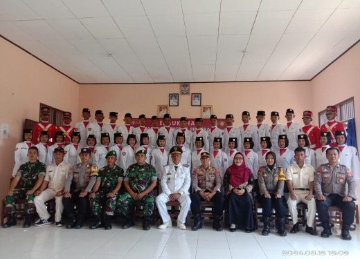 39 Calon Anggota Paskibra Kecamatan Punggur Resmi di Kukuhkan