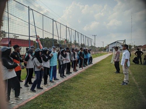 Beri Motivasi, Kanit Binmas Polsek Punggur Ramah Tamah Bersama Anggota Paskibra