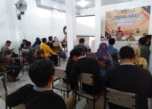 Panwascam Punggur Gelar Sosialisasi Pengawasan Pertisipasi Masyarakat Untuk Pilkada 2024