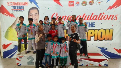 Jnine9  Lamteng Borong 8 medali Emas dan 3 medali Perak pada CNN Indonesia Taekwondo Championship Piala Menpora RI 2024