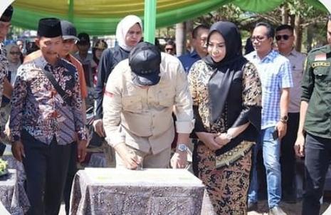 Bupati Lamteng Musa Ahmad Resmikan Jalan Ruas Poncowati – Purnamatunggal
