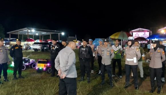 Polres Lampung Tengah Amankan Kampanye Calon Gubernur dan Wakil Gubernur Lampung