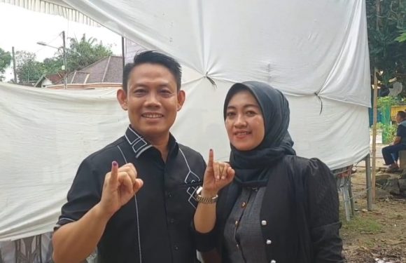 Ketua DPRD Lamteng, Febriantoni Nyoblos di TPS Gunungugih