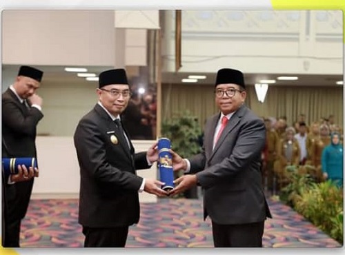 Dikukuhkan, Bobby Irawan Jabat Pjs Bupati Lamteng
