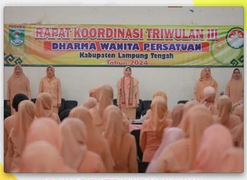 Pjs Penasehat DWP Lamteng Hadiri Rakor Triwulan