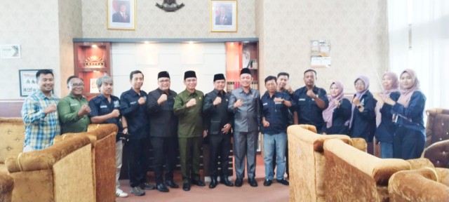 PWI dan DPRD Lamteng Siap  Kolaborasi Kawal Pembangunan Pemerintah Daerah