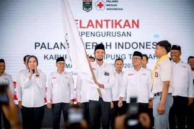 Resmi Dilantik Ketua PMI Lamteng, Ranu Hari Prasetyo Siap Emban Tugas  Profesional