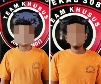 Dua Pelaku Pencuri Kabel Tembaga di PT BST Dibekuk Polsek Terusan Nunyai,  Satu Pelaku Buron