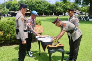 Polres Lamteng Gelar Sertijab Wakapolres, Kasat Lantas, Kasiwas, Kasi Humas, Dua Kapolsek, serta Lantik Kasipropam dan Kasikum