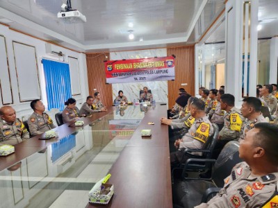 Dirbinmas Polda Lampung Gelar Anev dan Pembinaan Kinerja Bhabinkamtibmas di Polres Lamteng