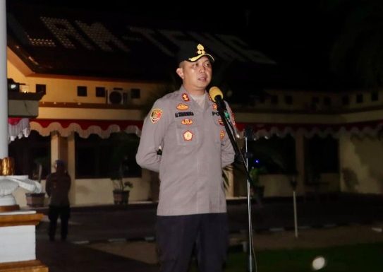 Cipta Kondisi, Polres Lamteng Gelar Apel Siaga dan Patroli Gabungan