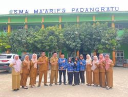 Peringati Sumpah Pemuda 2025,   Forkopincam Laksanakan Upacara Bendera di SMA Maarif 05 Padang Ratu