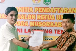 Kembalikan Berkas Pendaftaran Calon Ketua KONI Lamteng, Dukungan Mengalir untuk Agustam