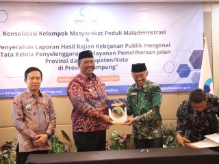 Wabup I Komang Koheri Hadiri Penyerahan Laporan Hasil Analisis Kajian dan Komitmen Perbaikan Jalan