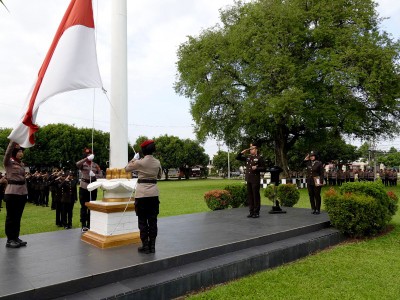 Peringati Hari Ibu ke-97, Polres Lamteng Gelar Upacara