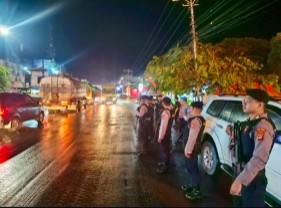 Ops Lilin Krakatau 2025, Satgas Preventif Polres Lamteng Intensifkan Patroli