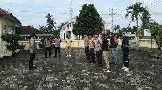 Polsek Seputih Mataram Rutin Apel Pagi