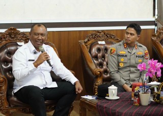 Kapolres Lamteng Jalin Silaturahmi dan Perkuat Sinergitas dengan Pemkab