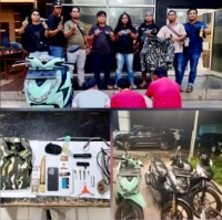 Tekab 308 Polres Lamteng Bongkar Jaringan Curanmor, Tiga Pelaku Diamankan