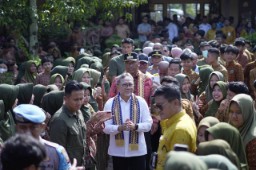 Pastikan Aman Kondusif, Polres Lamteng Amankan Kunker Menko Pangan RI