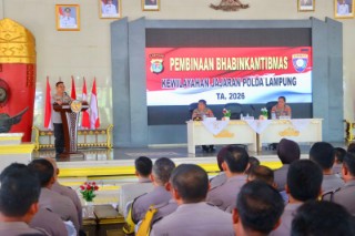 Tingkatkan Profesionalisme, Bhabinkamtibmas Polres Lamteng Dapat Pembinaan Langsung dari Dir Binmas Polda Lampung