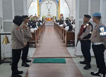 Polres Lamteng Amankan Ibadah Jumat Agung, Sinergi TNI-Polri Tuai Apresiasi Masyarakat